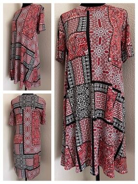 BCBGeneration Patchwork Shift Dress